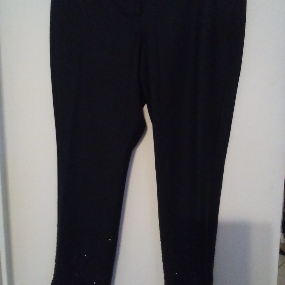 Black dress Capri 100% wool pants